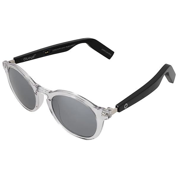 LUCYD LYTE BLUETOOTH AUDIO SUNGLASSES FOR MEN & WOMEN – SMART GLASSES WITH HEADPHONES, SPEAKER AND WIRELESS MIC – COMPATIBLE WITH ALEXA AND SIRI – MOONBEAM