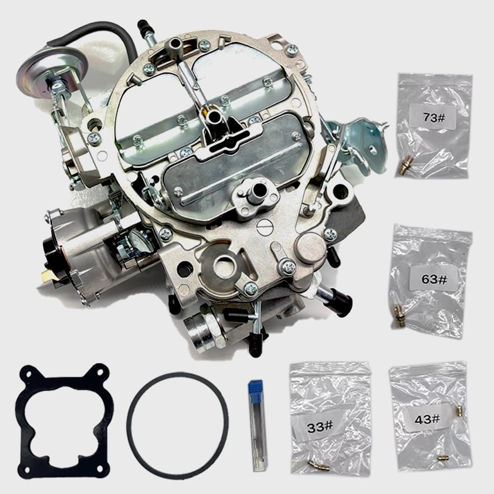 Photo 1 of Ladison New 4 Barrel Carburetor for 1904R 1906R Rochester Quadrajet 4MV Carb compatible Chevy 1980-1989 305-350c.i Engine 750 CFM Vacuum Secondary Electric Choke with Gaskets Jets Plugs