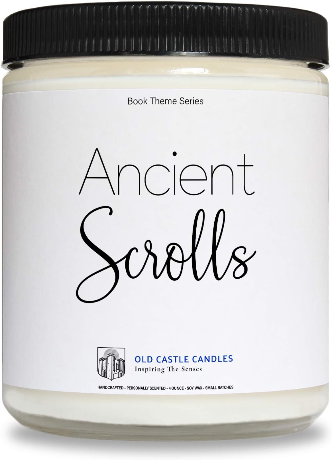 Book Candle - Ancient Scrolls - Literary Gift - 8 ounce
