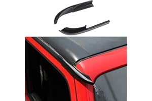 JWWY Update Diversion Channel,Hardtop Rain Diverter ABS Drip Rail Extension Rain Gutter for 2011-2017 Jeep Wrangler JK JKU 2 Door 4 Door,Wrangler Exterior Accessories