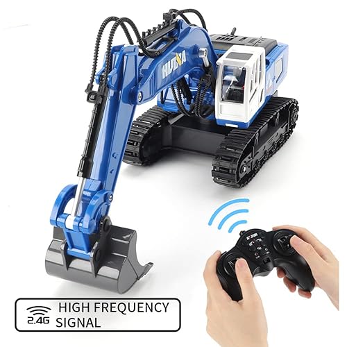YIKESHU Remote Control Excavator 1/18 Scale HUINA RC Excavators