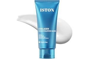 ISTON Collagen Night Wrapping Mask for Glass Skin - Elasticity& Hydration Boost,Reduces Dullness&Radiant Skin| Easy Peel-Off Collagen Face Mask Skin Care
