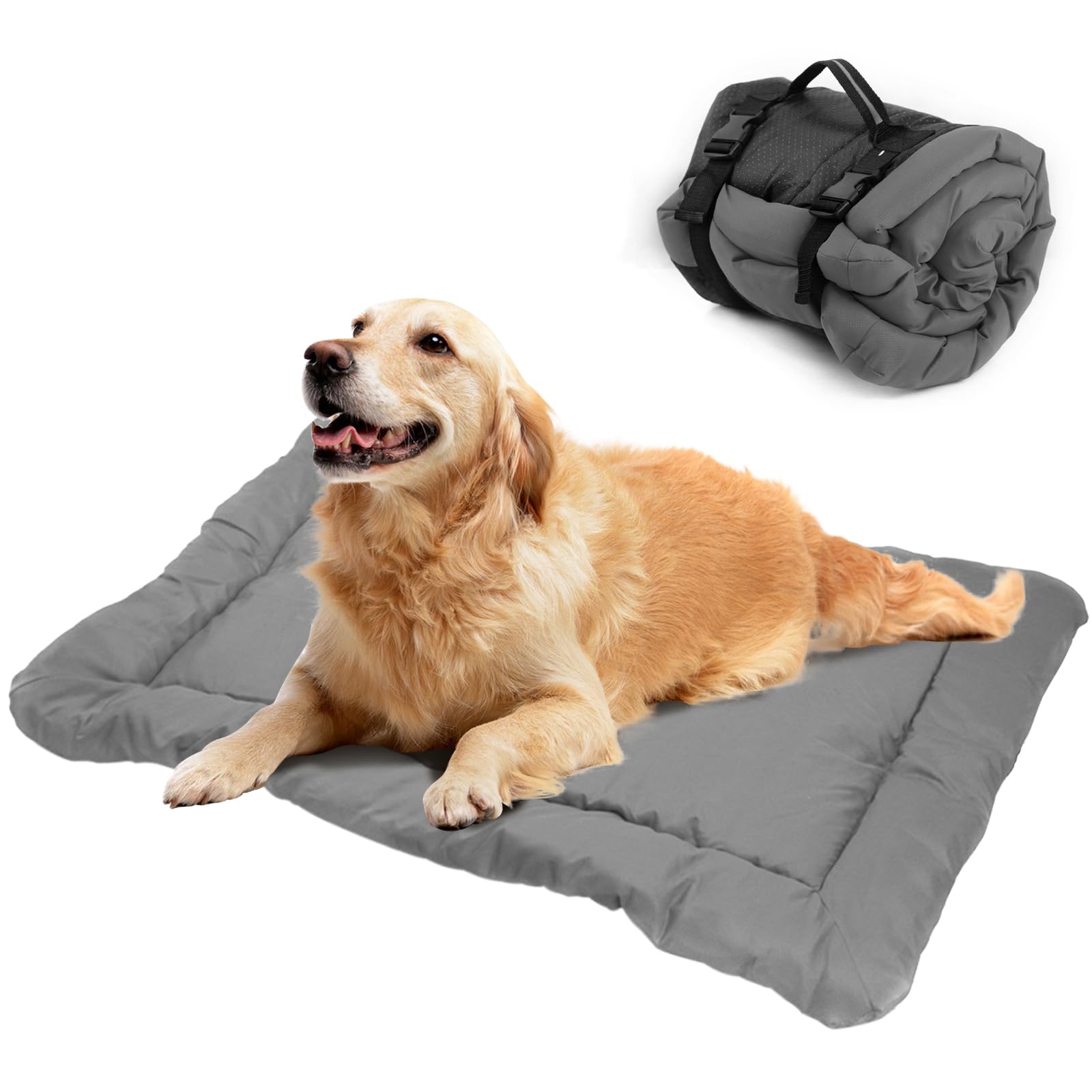 Felenny Dog Sleeping Bag Waterproof Dog Bed Mat Anti-Slip Dog Camping Mat Portable Dog Settle Mat Foldable Pet Mat Outdoor Waterproof Dog Mat for Car Crate Sofa Outdoor Camping