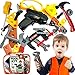 Skoolzy Kids Tool Set Toddler Toys Construction Montessori Materials with Real Cordless Drill, Tape Measure, Screwdriver, Toy Hammer, Wrench, Nuts and Bolts | 29 Pretend Play Tools with Toy Storage