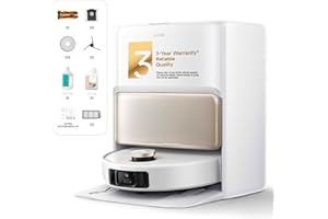 Mova V50 Ultra Complete Robot Vacuum and Mop, Suction Power of 24,000 Pa, Liftable Navigation with 6 cm Obstacle Overcoming a