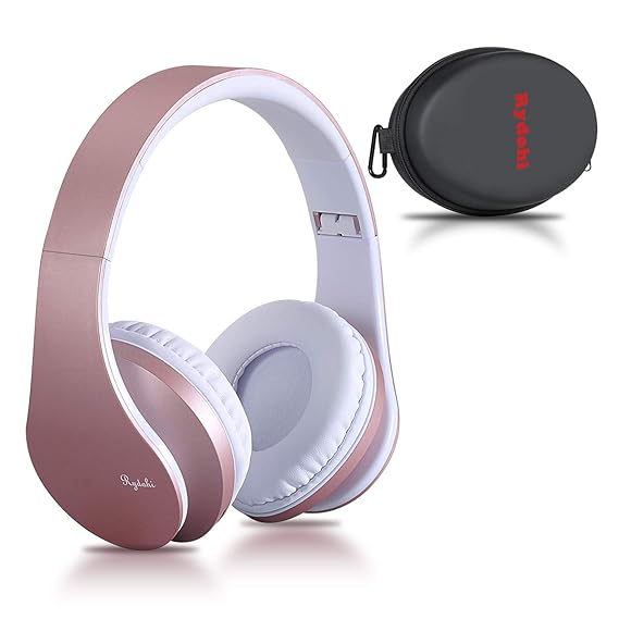 Bluetooth Over Ear Kopfhörer, Rydohi Wireless Stereo Headset Klappbares Kopfhörer mit Integriertem Mikrofon/FM Radio /MP3 Pla