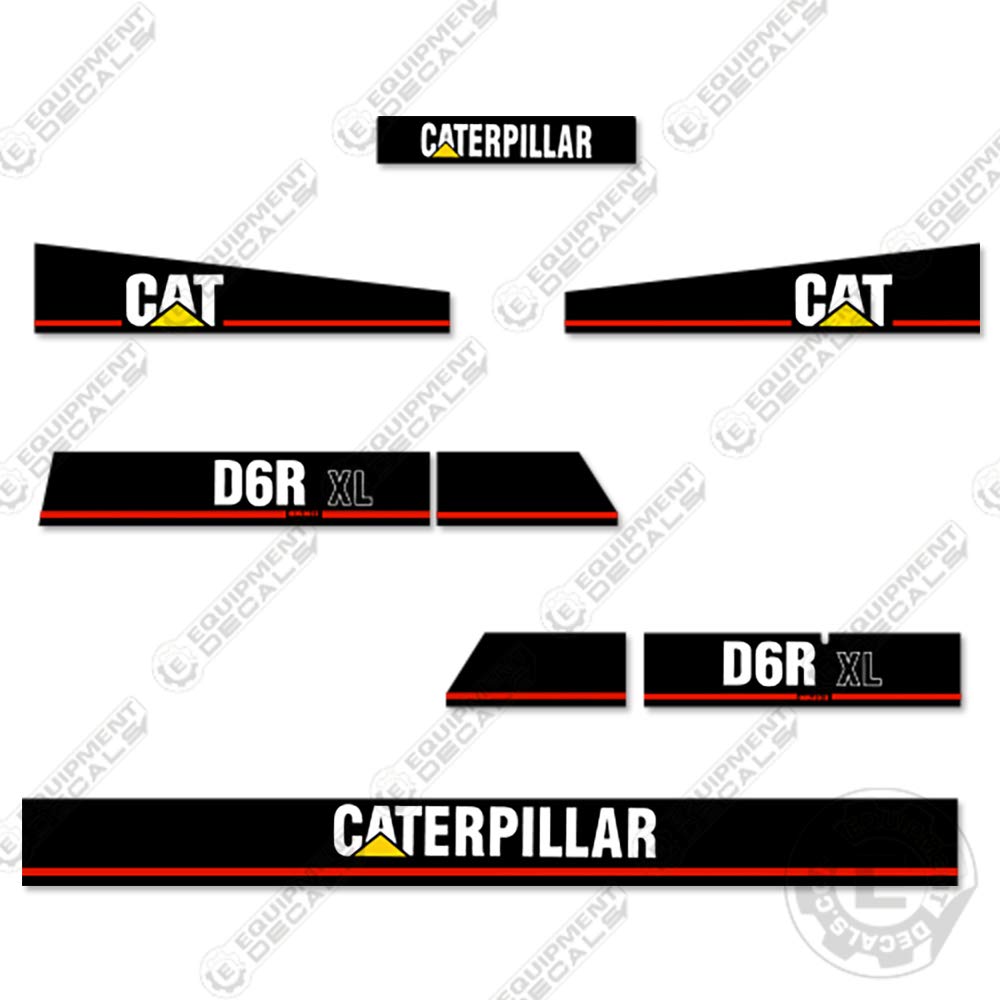 Caterpillar D6R XL Series 2 Crawler Tractor Dozer Decal Kit