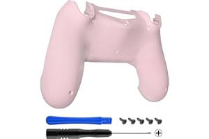 eXtremeRate Cherry Blossoms Pink Game Improvement Replacement Parts Back Housing Cover, Custom Bottom Shell Compatible with p