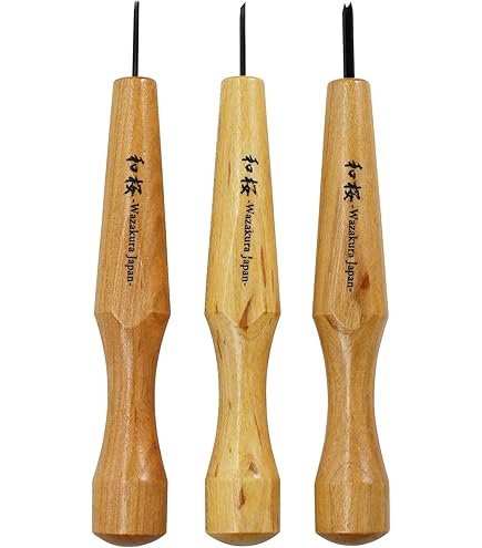 Akira Miki Power Grip Chisel, Triangle, 0.2 inch (4.5 mm