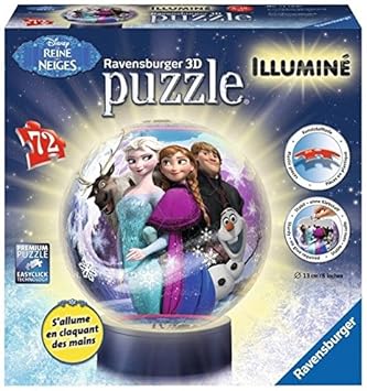 Ravensburger Puzzle Ball 3D Frozen Illuminated (108Pcs) (12183)