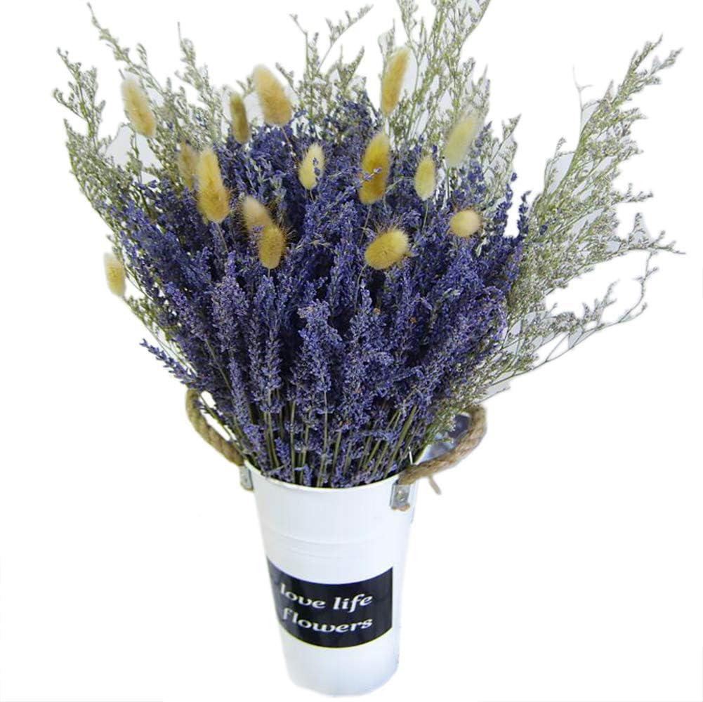Natural Lavender Bundles, Freshly Harvested Lavender Bunch with Small Accessories DIY Wedding or Any 250g(17" - 20"),A