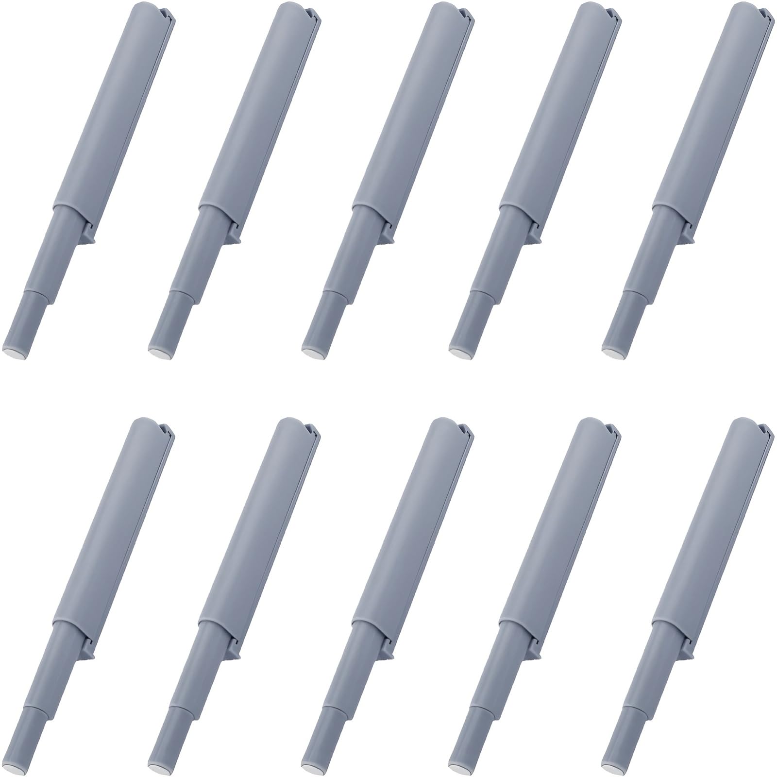 10 PCS Push to Open Door Catches, Soft Close Magnetic Door Latch Kitchen Cupboard Door Push Openers Heavy Duty Touch Release Catch Latch for Closet Wardrobe Closure