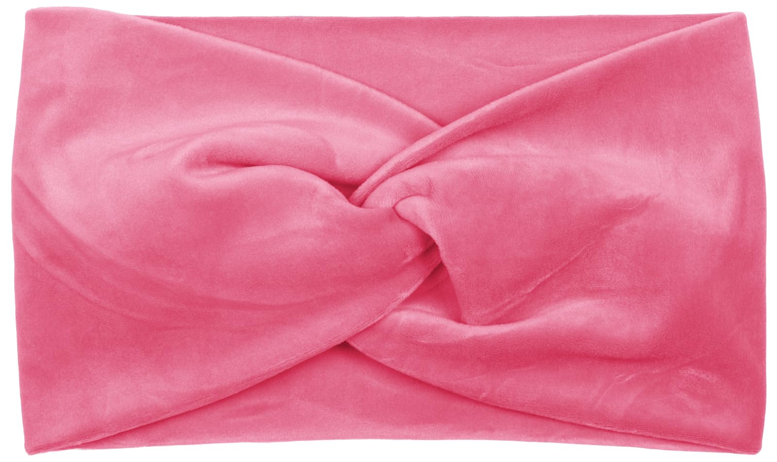 styleBREAKER women velvet-look headband with twist knot, hairband 04026040, Colour:Pink-