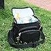 Fit & Fresh Small Cooler Bag Lunch Bag Insulated Tote Bag Soft Sided Thermal Bag for Men/Women/Work/Lunch/Fishing/Golfing/Beach/Camp/Picnic, Black