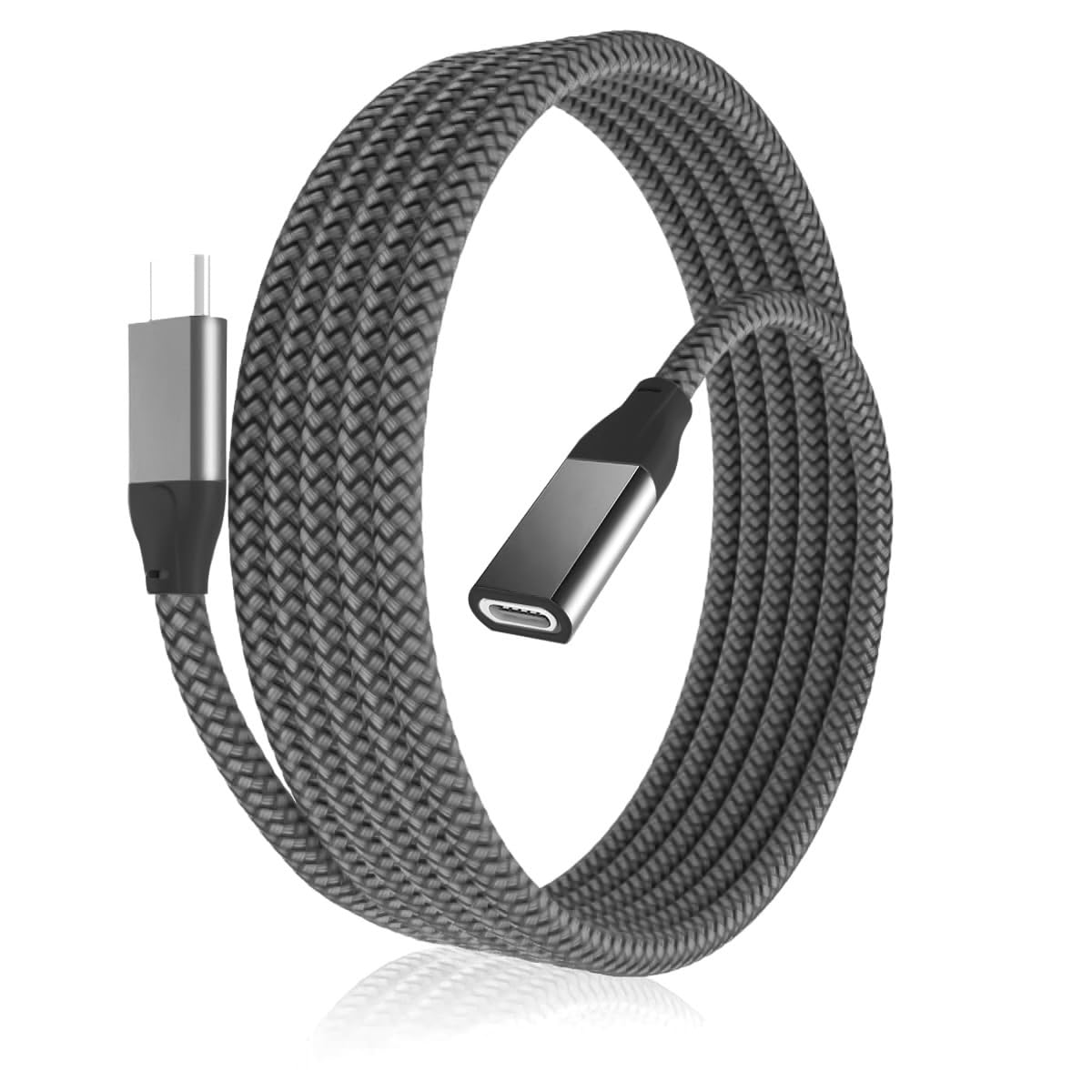 BASESAILOR USB C Extension Cable 1M for iPhone 17 Air,USB C 3.1 3.2 Gen2 10Gbps Female Male Extender,Extender Cord for Apple 16 15 Pro Max,iPad 10 5 Mini 7 6,Pixel 9 8 7 XL,Kindle,Magsafe Charger