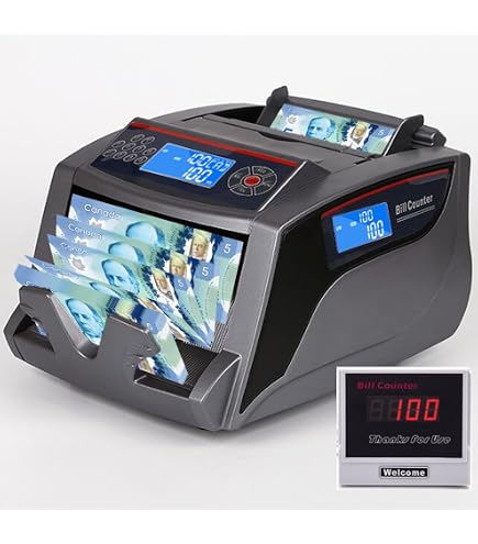 Canadian Money Machine Piggy Bank For Adults Money Tech Polymer & Paper Bill Counter ...
