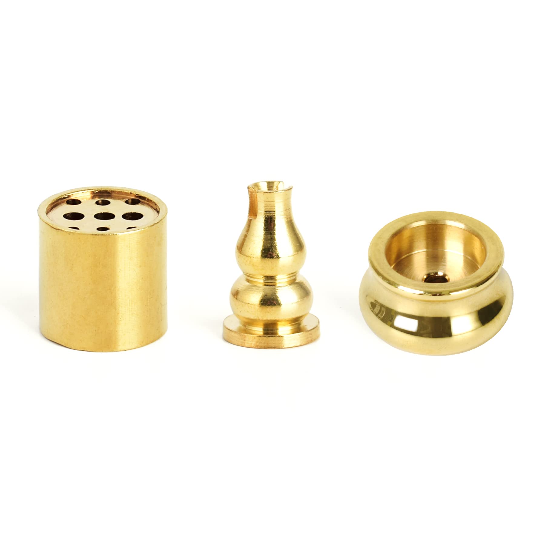 HUIANER Copper Incense Holder - Cone & Joss Stick Burner, Tower Incense Coil (3 Styles)