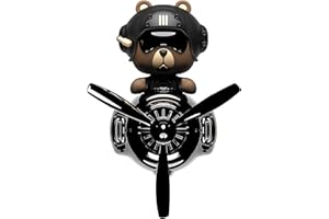 Bear Car Air Freshener | Cute Shaking Head Aromatherapy Diffuser | Stylish Vent Clip Perfume For Odor Removal And Relaxation