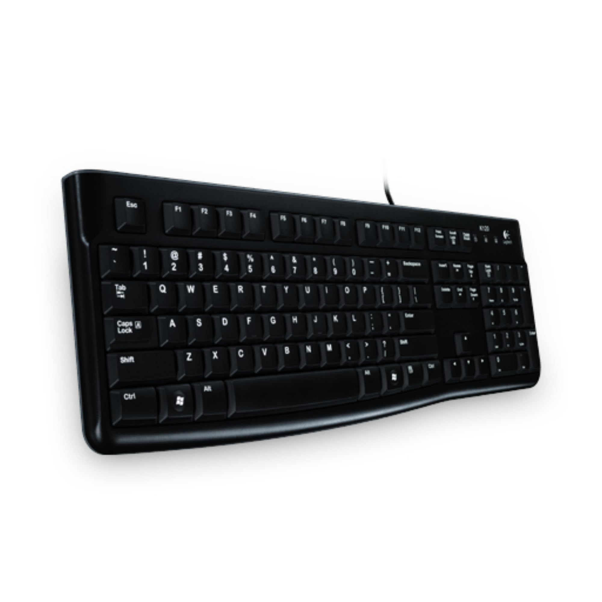 Logitech G K120 Wired Keyboard, QWERTY Greek Layout - Black