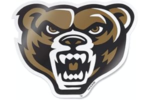 NUDGE PRINTING Oakland University Decals Full Color OU Golden Grizzlies Sticker Heavy-Duty Waterproof Decal for Cars, Windows, Laptops, Water Bottles, and Coolers