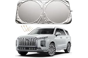 XHRING Windshield Sun Shade for Hyundai Palisade 2020-2024 Santa Cruz 2022-2024 Santa Fe 2001-2024 Accessories, Car Front Window Sunshade Sun Visor Shield for Hyundai Tucson Sun Protection