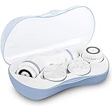 Facial Cleansing Brush, Waterproof Face Spin Brush Set with 4 Exfoliating Brush Heads - Complete Face Spa System by CLSEVXY -