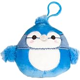 Squishmallows 3.5" Clip-On Babs The Bluejay