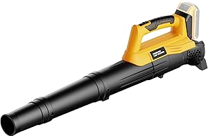 HOUSELIFE Cordless Leaf Blower(No Battery) Compatible with Dewalt 20V MAX XR Battery - 400 CFM/130 MPH Electric Leaf Blowers for Deck, Patio, Driveway,Yard,Garage Cleaning (Tool Only)
