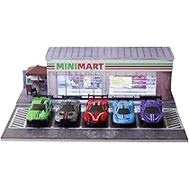1/64 Diorama Garage, Garage and Display Case for Model Car, Scenic