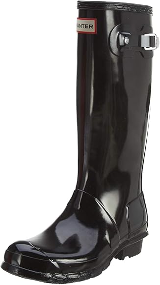big kid hunter rain boots black