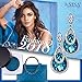 J.NINA Blue Drop Earrings Women's Drop & Dangle Earrings Cystal Drop Earrings for Women Gifts for Anniversary Birthday Gifts for Women Wife Daughter Girlfriend Girls Sister Mother her