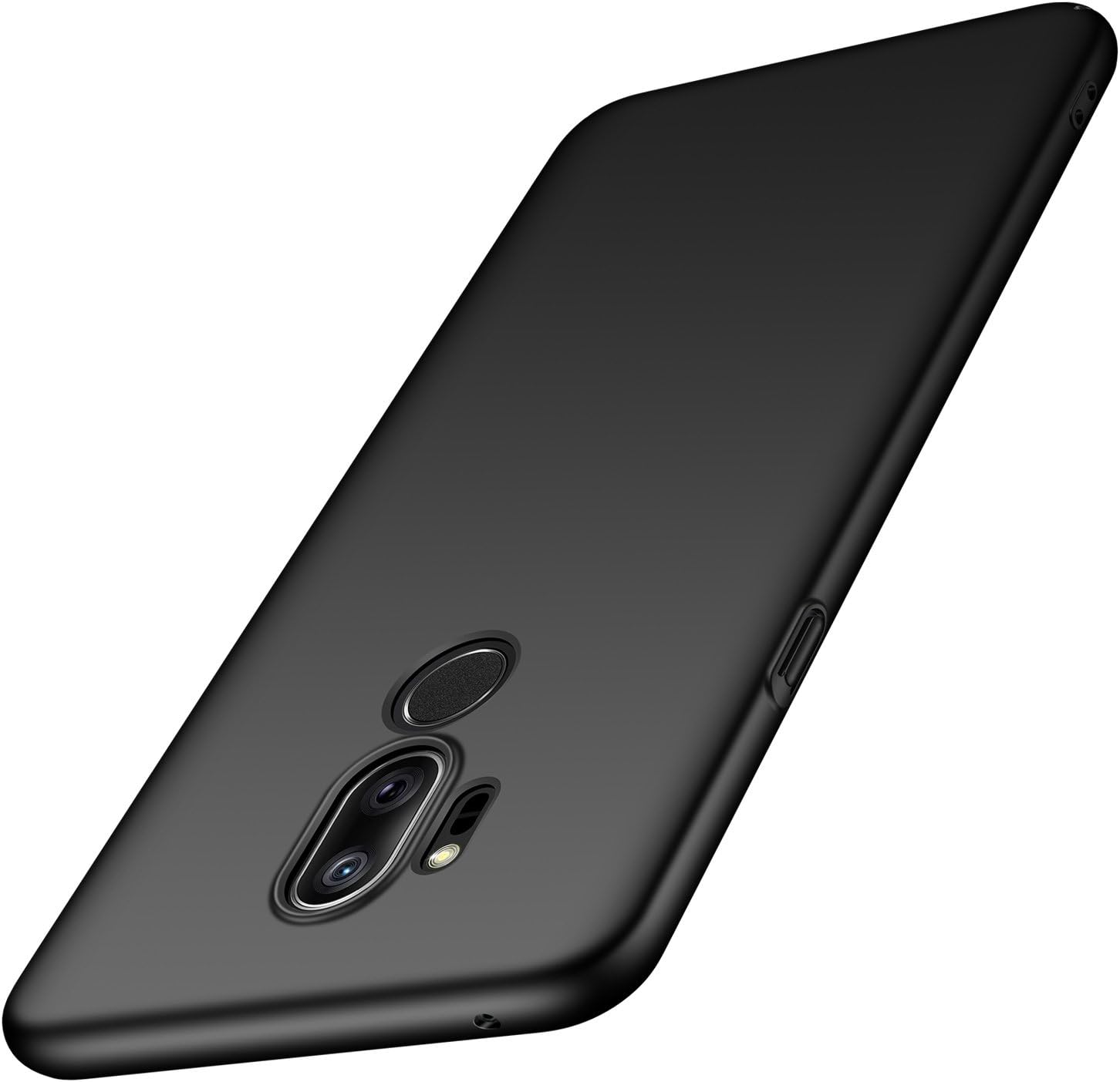 Arkour Compatible with LG G7 ThinQ Case, [Ultra-Thin & Lightweight] Matte Texture Hard Plastic Stylish Protective Slim Cover for LG G7 ThinQ (Black)