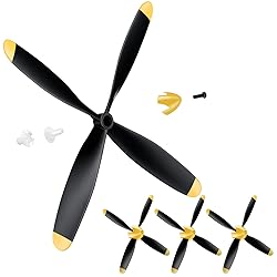 Hollowfly 3 Sets Spare RC Plane Propellers 4 Blade