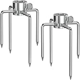 onlyfire 6003 Grill Rotisserie Spit Meat Forks, 1 Pair | For Any Gas/Charcoal Grills, Fits 1/2-Inch &amp; 3/8-Inch Hexagon, 3/8-Inch &amp; 5/16-Inch Square Spit Rods