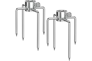 Onlyfire 6003 Grill Rotisserie Spit Meat Forks(1-Pair) Replacement-Fits 1/2-Inch hexagon & 3/8-Inch and 5/16-Inch square Spit Rods