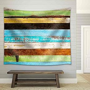 Vintage Rough Wood Plank Abstract for Background - Fabric Wall Tapestry Home Decor - 51x60 inches