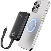 iWALK Magnetic Power Bank 10000mAh, 30W Wireless Portable Charger with Fast Charging USB-C Cable,Qi2 Certified 15W Battery Pack with LED Display for iPhone 16/16 Pro/15/14/13/12 Series, Samsung Galaxy