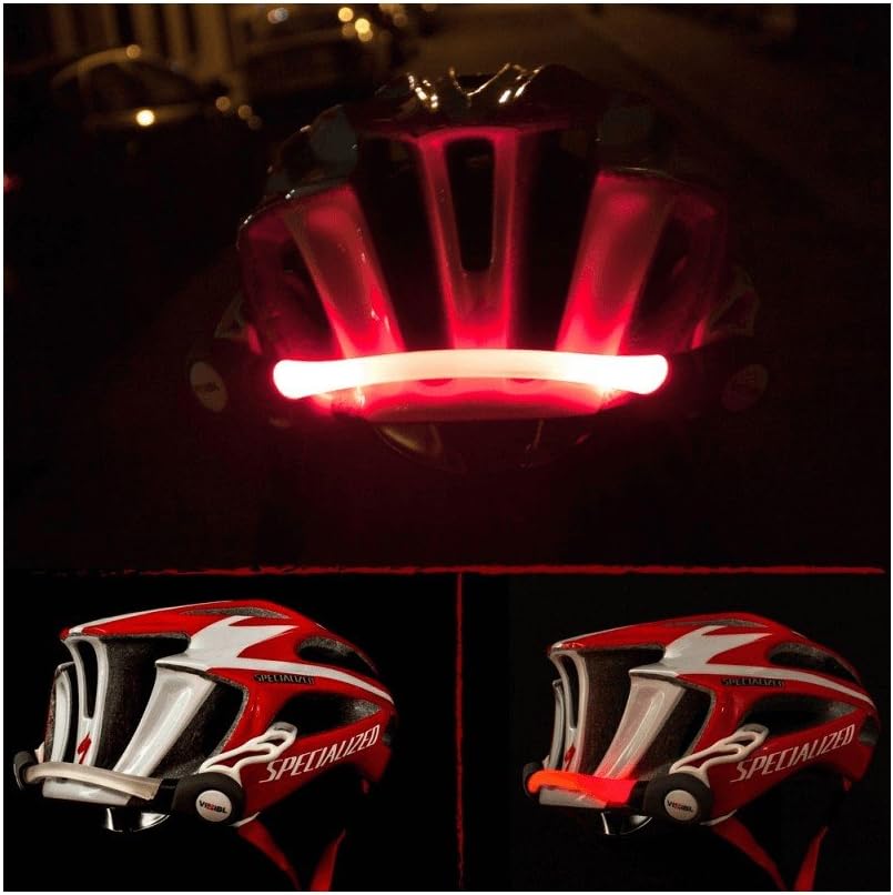 VIZIBL LED Safety Helmet Light, Red