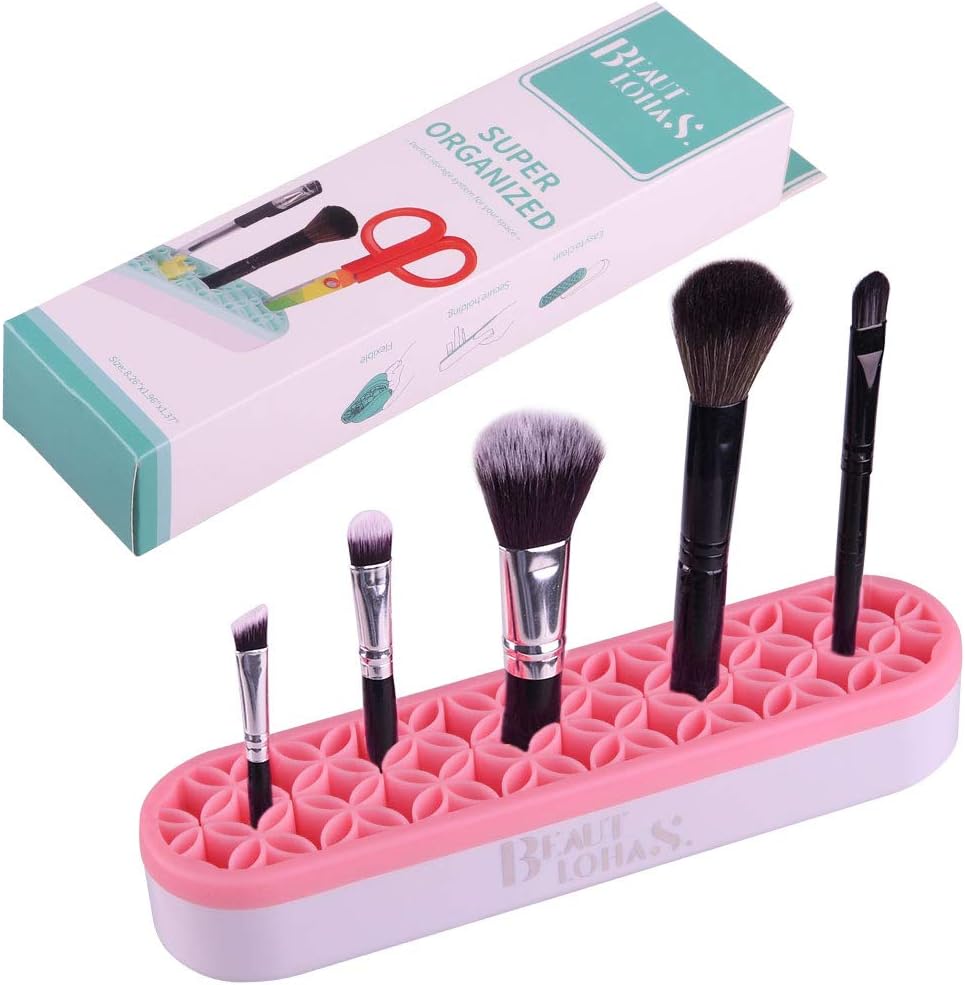 BEAUTLOHAS. Silicone Makeup Brush Holder, Multifunctional