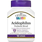 21st Century Acidophilus Capsules, 100 Count (21339)