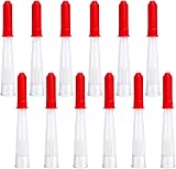 Medo 12 Pieces Silicone Caulking Nozzles with Red Caps Replacement Tool Kit view 1