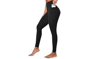Ewedoos Compression Leggings with Pockets for Women Tummy Control Leggings No Front Seam Workout High Waisted Yoga Pants Gym