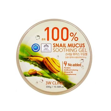 3W Clinic - 100% Schneckenschleim Gel Snail Soothing - Feuchtigkeitsgel