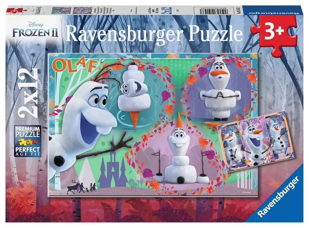 Ravensburger 5153 Tiere Children's Puzzle 05153-All Love Olaf-2 x 12 Pieces