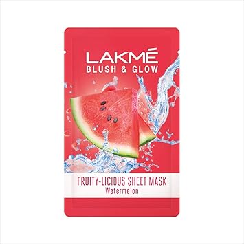 Lakme Blush & Glow Watermelon Sheet Mask, 20 ml