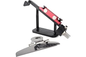 M.SJUMPPER ARCHERY Fletching Jig Adjustable Fletches Tool with Straight Clamp for DIY Arrows Shafts