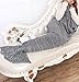 Kpblis Knitted Mermaid Tail 71-Inch–by–35-Inch Blanket Gray