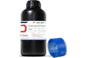 Siraya Tech Cast 3D Printer Resin Best Balance of Easy Burning and Printing Smooth Surface High Resolution Castable 405nm UV-Curing Resin for Jewelry and Metal Parts (Royal Blue, 1kg)
