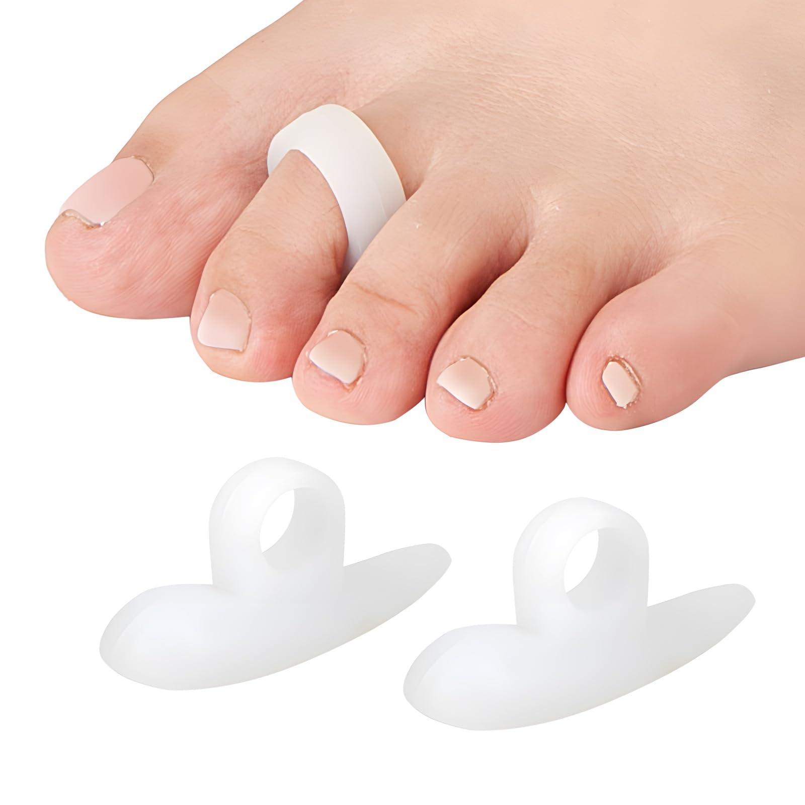 Set of 4 Toe Separators Spreader Set Toe Pad Toe Protector Instant Pain Relief in Toe Area Kit for Treating Hammer Toes - Splints for Pain Relief