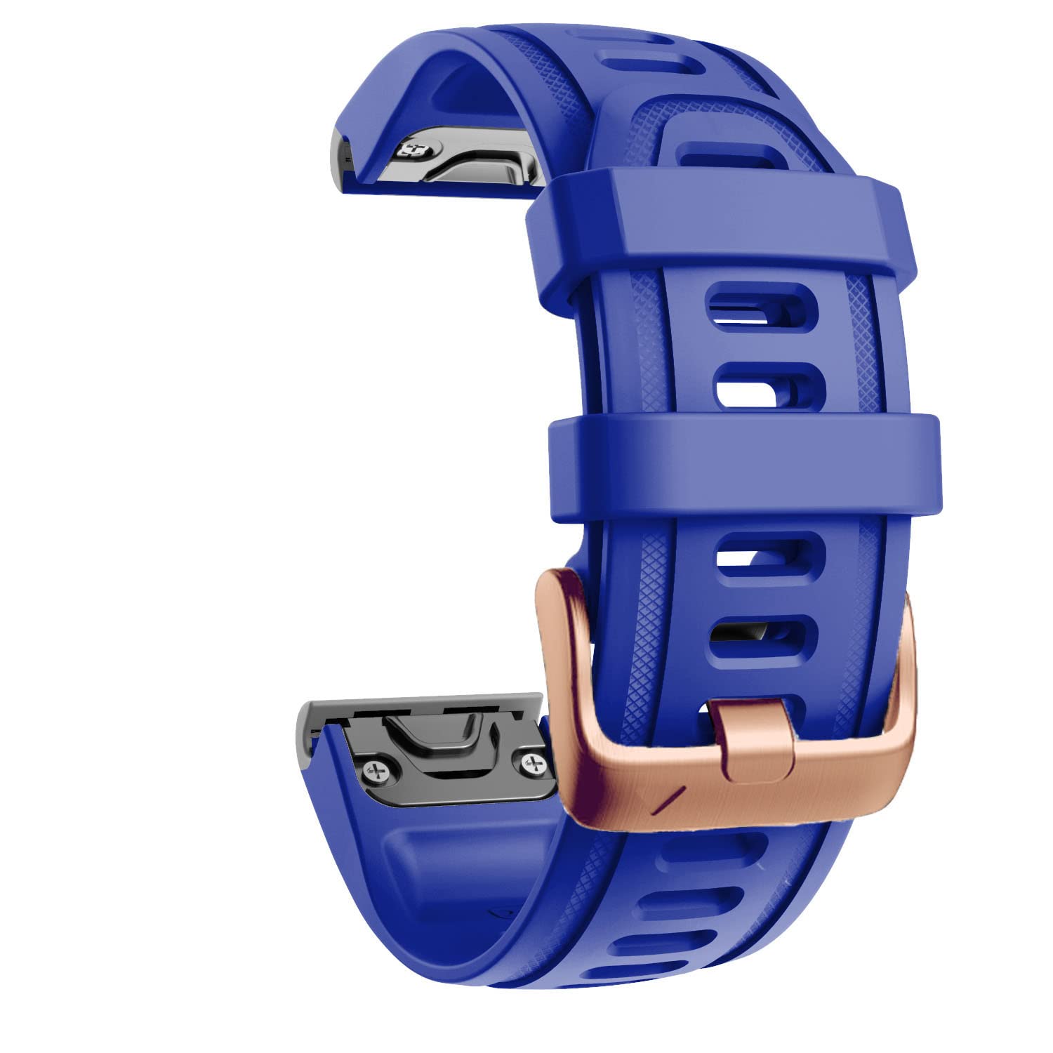 Fleshy Leaf QuickFit 20mm Watch Band Compatible with Garmin Fenix 7S 5S/ 5S Plus, 6S/ 6S Pro, D2 Delta S, Descent Mk2S - Silicone Replacement Strap Bracelet Wristband-SmartWatch Accessories (Blue)